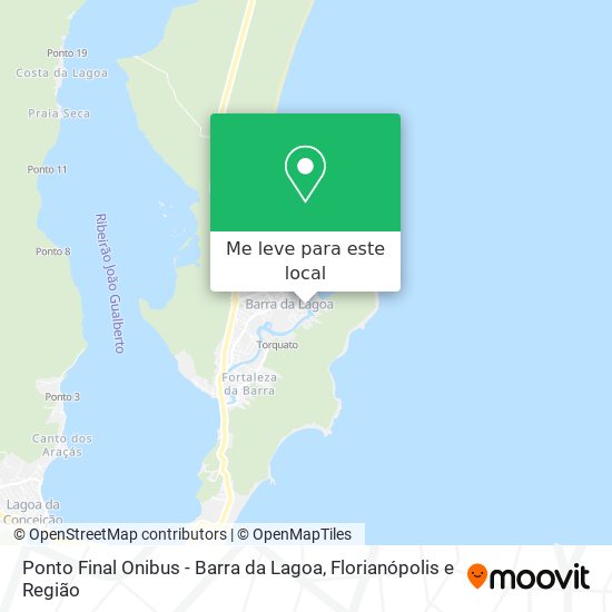 Ponto Final Onibus - Barra da Lagoa mapa