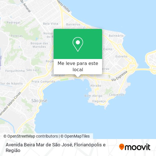 Avenida Beira Mar de São José mapa