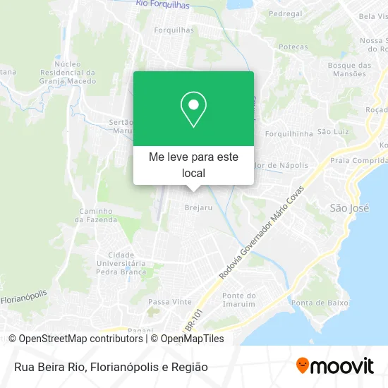 Rua Beira Rio mapa