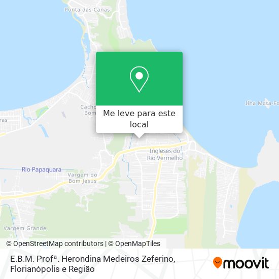 E.B.M. Profª. Herondina Medeiros Zeferino mapa