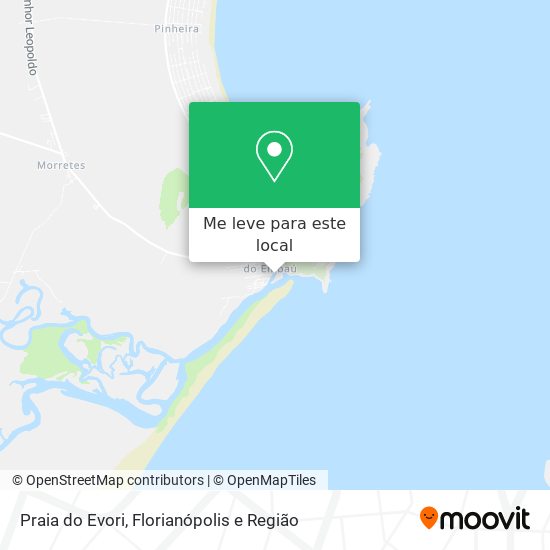 Praia do Evori mapa