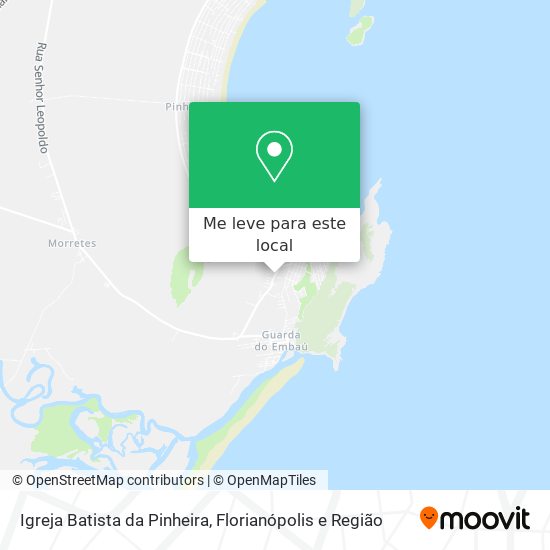 Igreja Batista da Pinheira mapa