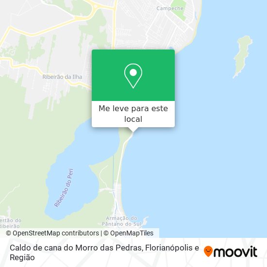 Caldo de cana do Morro das Pedras mapa
