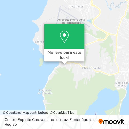 Centro Espirita Caravaneiros da Luz mapa