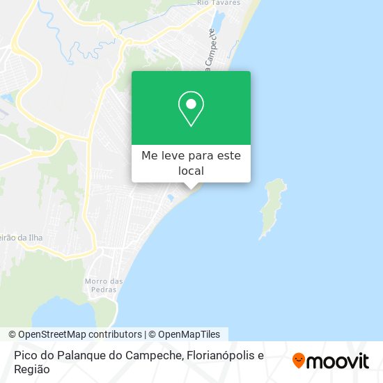 Pico do Palanque do Campeche mapa