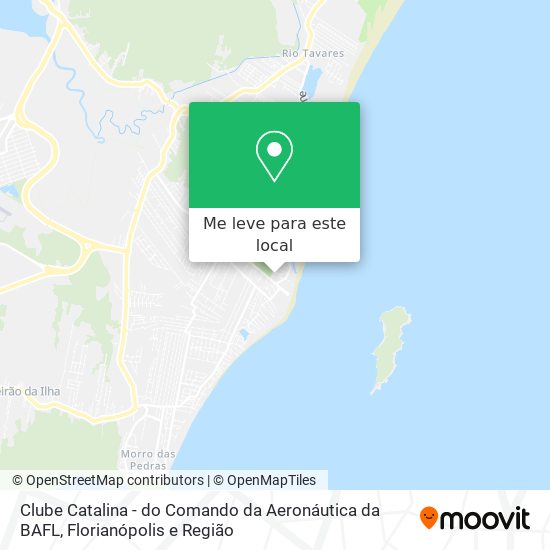 Clube Catalina - do Comando da Aeronáutica da BAFL mapa