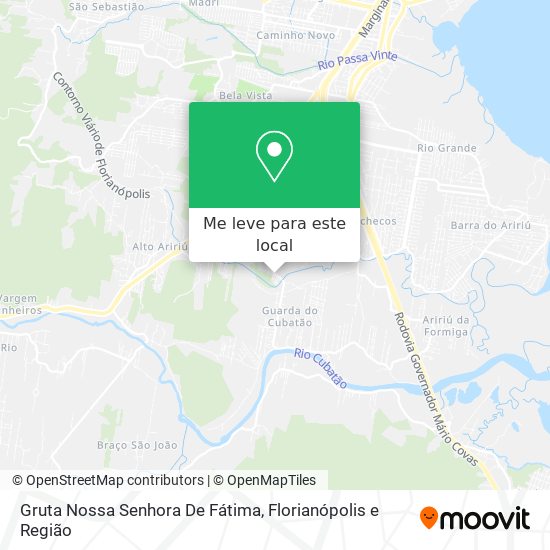 Gruta Nossa Senhora De Fátima mapa