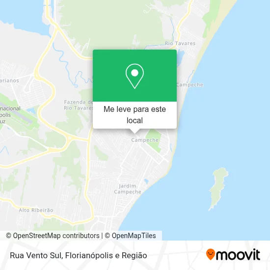 Rua Vento Sul mapa