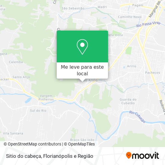 Sitio do cabeça mapa