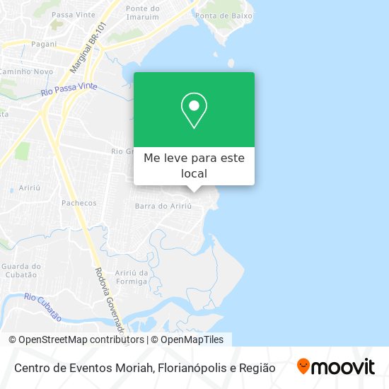 Centro de Eventos Moriah mapa