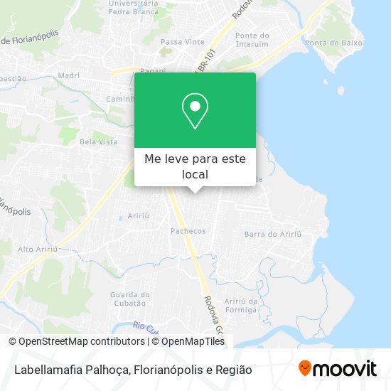 Labellamafia Palhoça mapa