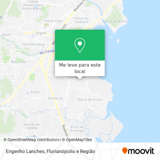 Engenho Lanches mapa