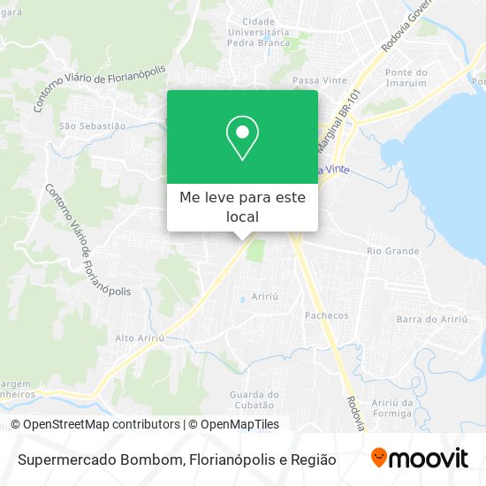 Supermercado Bombom mapa