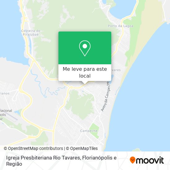 Igreja Presbiteriana Rio Tavares mapa