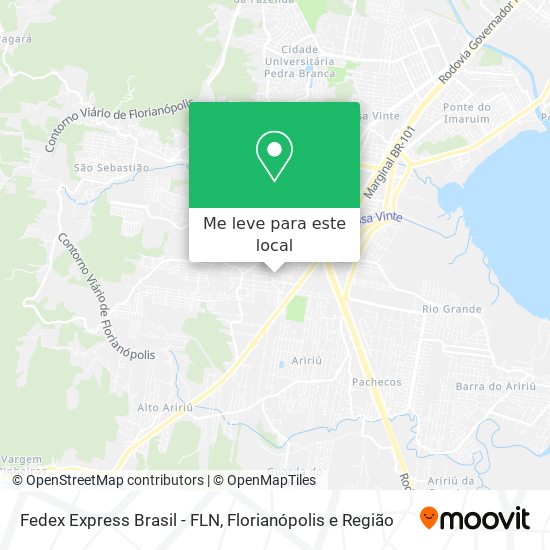 Fedex Express Brasil - FLN mapa