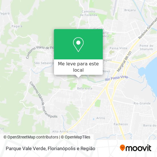 Parque Vale Verde mapa