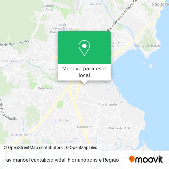 av manoel cantalicio vidal mapa