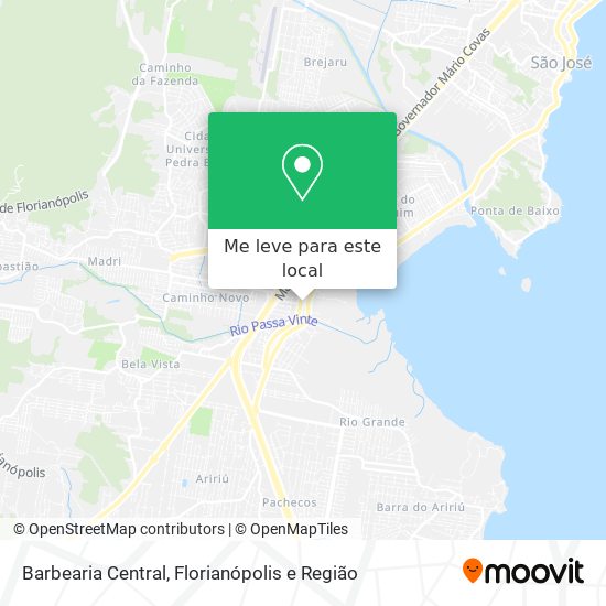 Barbearia Central mapa