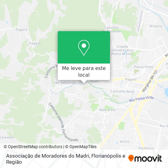 Associação de Moradores do Madri mapa