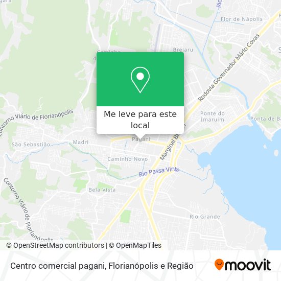 Centro comercial pagani mapa