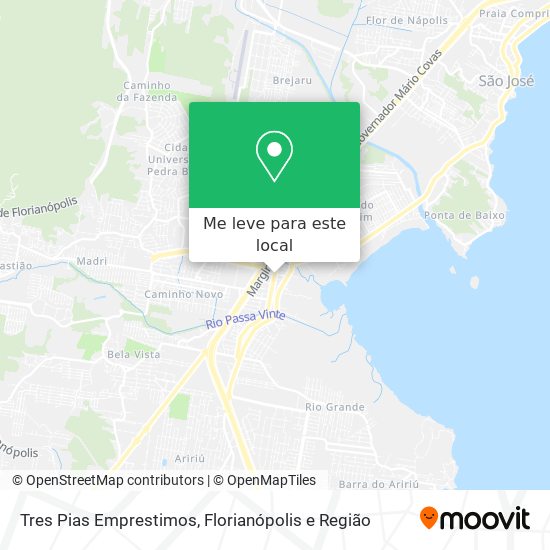 Tres Pias Emprestimos mapa