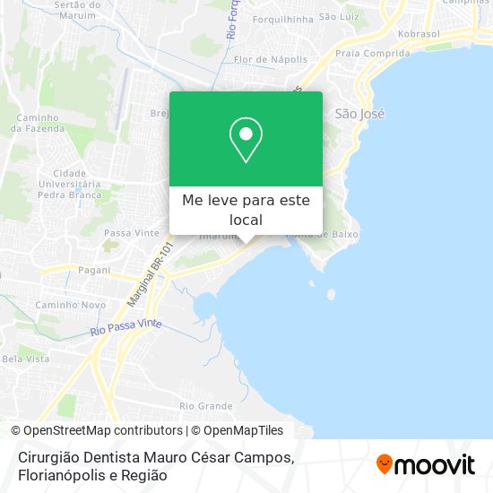 Cirurgião Dentista Mauro César Campos mapa