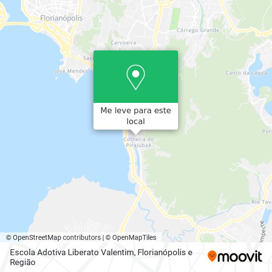 Escola Adotiva Liberato Valentim mapa