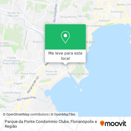 Parque da Ponte Condomínio Clube mapa