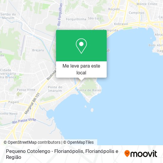 Pequeno Cotolengo - Florianópolis mapa