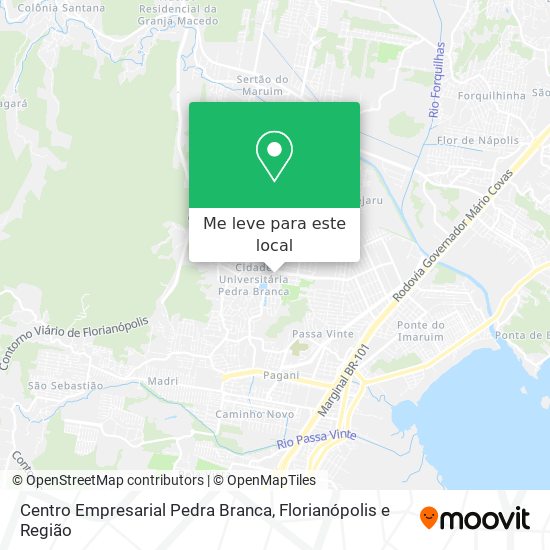 Centro Empresarial Pedra Branca mapa