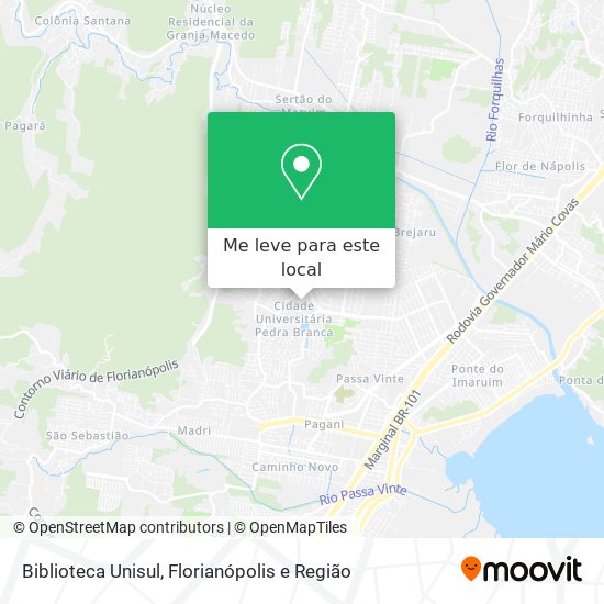 Biblioteca Unisul mapa