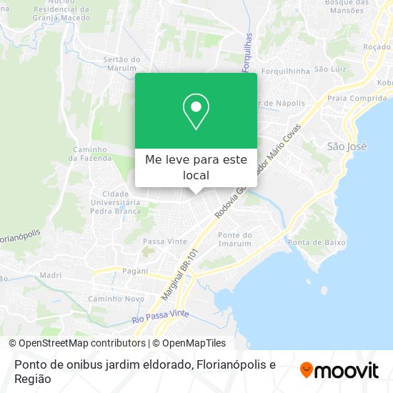 Ponto de onibus jardim eldorado mapa
