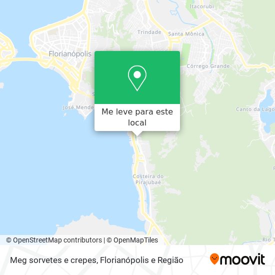 Meg sorvetes e crepes mapa