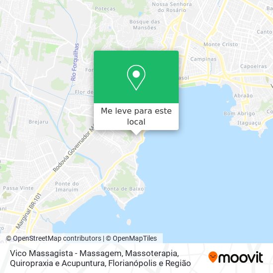 Vico Massagista - Massagem, Massoterapia, Quiropraxia e Acupuntura mapa