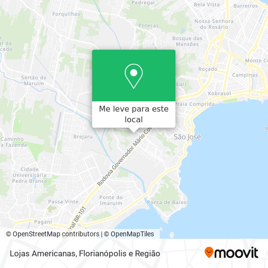 Lojas Americanas mapa
