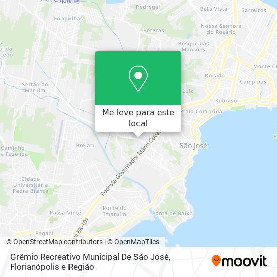 Grêmio Recreativo Municipal De São José mapa
