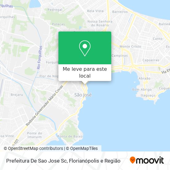 Prefeitura De Sao Jose Sc mapa