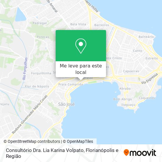 Consultório Dra. Lia Karina Volpato mapa