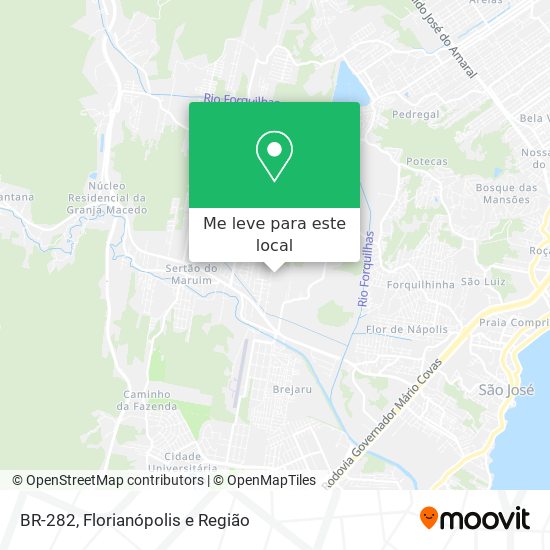 BR-282 mapa