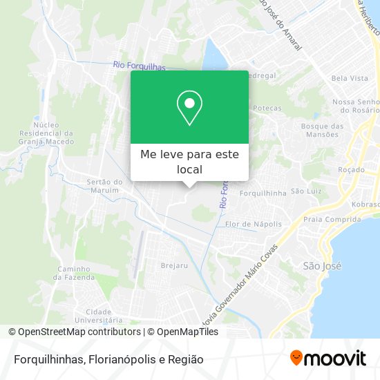 Forquilhinhas mapa