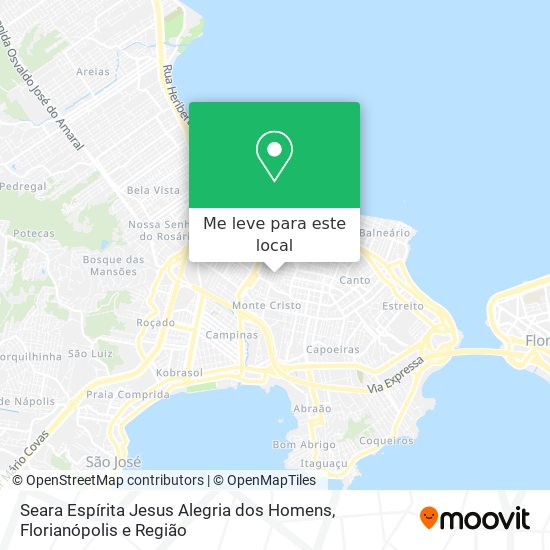 Seara Espírita Jesus Alegria dos Homens mapa