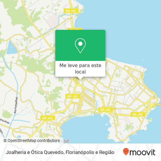 Joalheria e Ótica Quevedo mapa