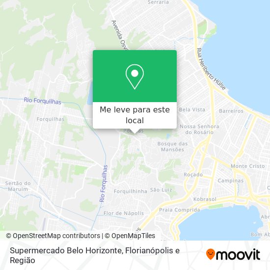 Supermercado Belo Horizonte mapa