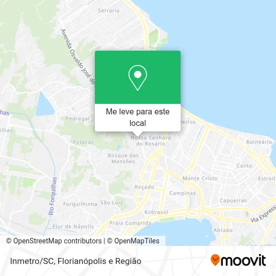Inmetro/SC mapa