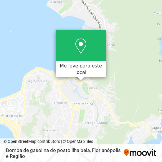 Bomba de gasolina do posto ilha bela mapa