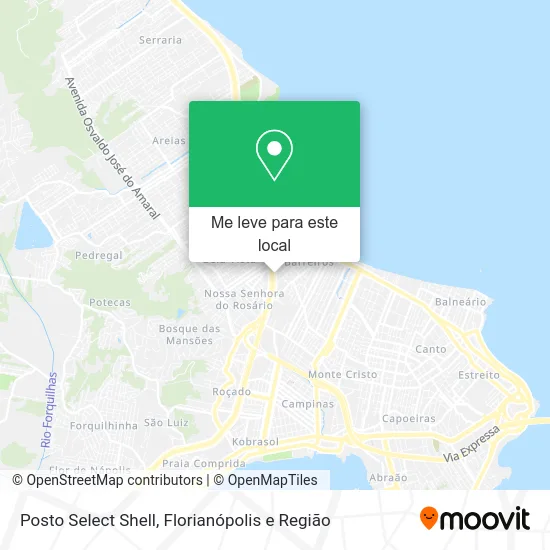 Posto Select Shell mapa