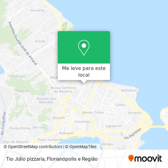 Tio Júlio pizzaria mapa