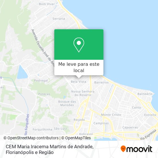 CEM Maria Iracema Martins de Andrade mapa