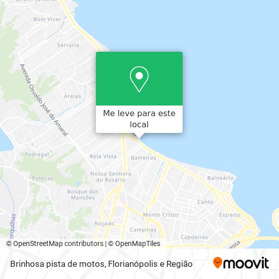 Brinhosa pista de motos mapa