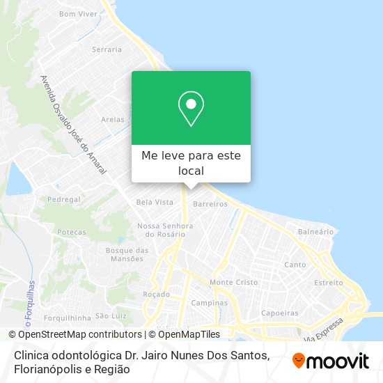 Clinica odontológica Dr. Jairo Nunes Dos Santos mapa